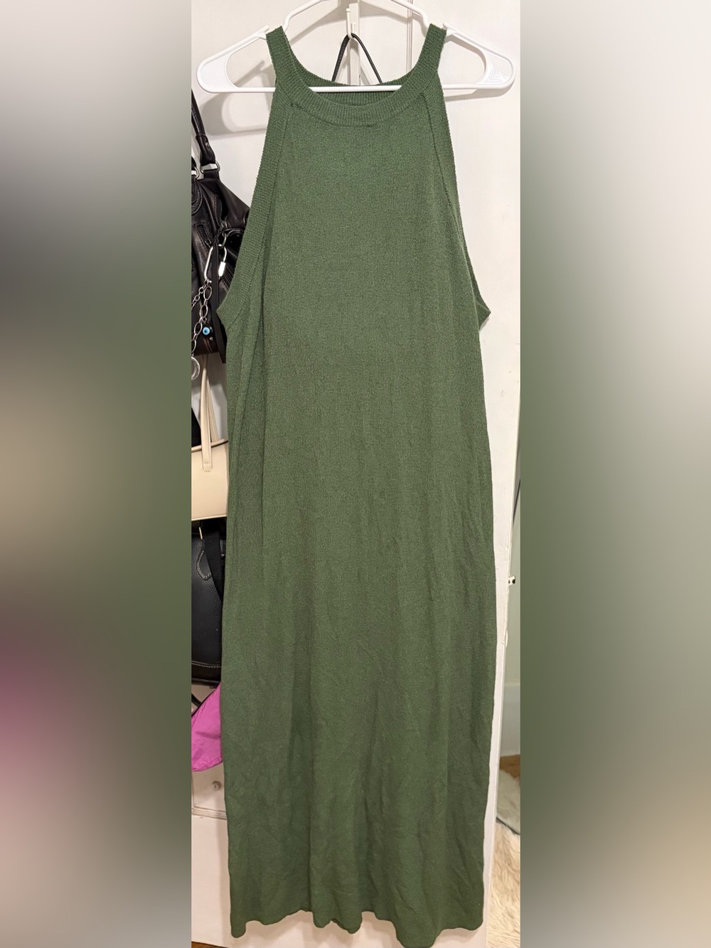 Sleeveless Olive Green Women's Dress ASOS CURVE
